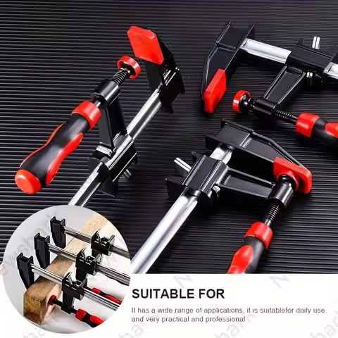 1pc/2pcs 6'' Steel Bar Clamps Set, Throat Depth, 500 Lbs Load Limit, Table Clamp F Clamps for Woodwo