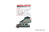 master sentral central rem brake master BM assy accord s84 vti vtil 1998 1999 2000 2001 2002 46100-S