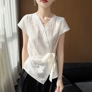 EGER Summer Dress - Lace-Up Narrow Waist Korean Style