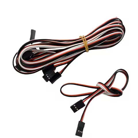 10pcs 100MM, 150MM, 200MM, 300MM, 500MM servo extension cables for male to male, used for JR plug se