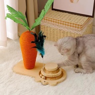 Uion Sisal Tree Tower Post Cat Tower Climbing Frame Carrot Cat Scratcher Grinding Claws Cat Toys Interactive For Cat AccessoriesScratchers Pads &amp; Posts