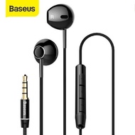 Baseus H06 3.5mm Jack Wired Stereo Bass Sound Earphone with Mic HiFi Bass Sport In-Ear Headphones
