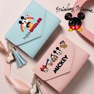 Cartoon Wallet Mickey Mouse Wallet Women Purse Short Wallet Tassel Wallet Coin Purse Card Holder