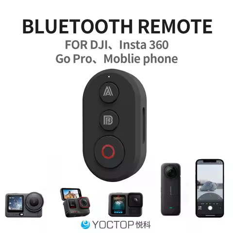 Insta360 X5 Bluetooth remote control For DJI Insta360 X2 X3 X4 X5 GO3 Ace Pro Ace Pro 2 GoPro 9 10 1
