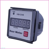 Ahead Digital Hour Meter Gauge 0‑999 99h Timer 220V Hour Meter HM-D48 Hour Meter for Lawn Mower  Tra