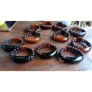 GELANG KAYU KEMUNING HITAM ORIGINAL | HANDMADE | GELANG KAYU TERAS GEMUNGGAL ASLI