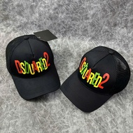 DSQUARED2 Men's and Women's Fashion Button Mesh Cap, Dsquared2 Mesh Hat with MU68 Mesh