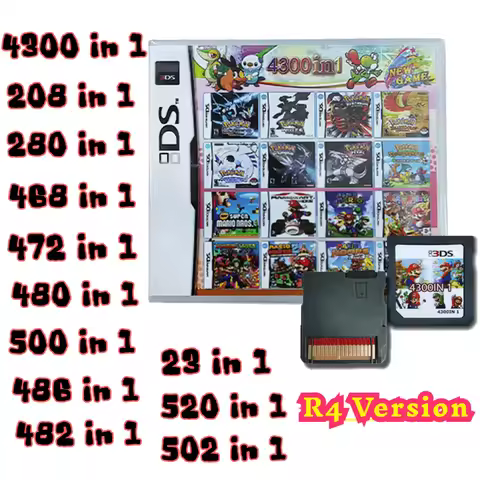 4300 in 1 Compilation Pokemon Game Cards DS NDS 3DS 3DS NDSL Game Cartridge Card Video Game Handheld