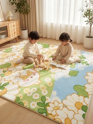 BEIAISI | Childrens Play Mat Bedroom Carpet Pink Room Decoration
