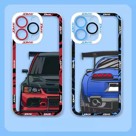 Sports Car Tokyo JDM Drift Clear Case For REALME 5 6 7 7I 8 8I 9 9I 10 C67 C55 C53 C35 C33 C31 C30 C