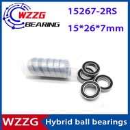 WZZG 1PC 15267-2RS non-standard bicycle hub bearing 15*26*7mm hybrid ceramic ball bearing