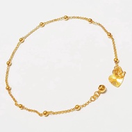 Korean Gold 916 Exactly Anklet Stamp 916