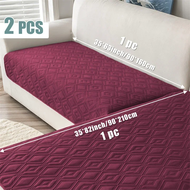 {QW Sofa Cover}  2pcs Non-Slip Dog Sofa Covers L Shape Pet Sofa Mat Dogs Bed Cover Mattress Protecto