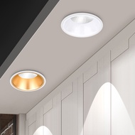 Aluminum Led COB Light 7W/12W Recessed Ceiling Lamp Spotlight Led Downlight White Gold/Black Gold Indoor Light Kitchen Lighting