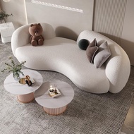 【SG Sales】Nordic fabric sofa  living room sofa  curved sofa  sofa