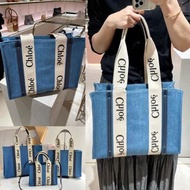 Chloe woody tote bag (牛仔色）