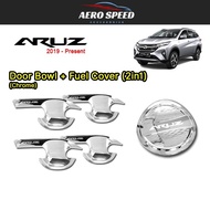 HC CARGO Perodua Aruz 2 In 1 Door Handle Bowl Cover + Fuel Cap cover - Chrome (5 Pcs/Set)