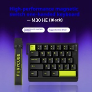 FURYCUBE M30HE แป้นพิมพ์แนวแกนแม่เหล็กอีสปอร์ต8กิโลเฮิรตซ์มือเดียวรองรับ RT0.01mm อัตราการสแกน8KHz อ