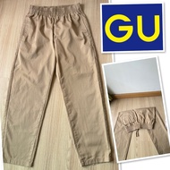 G-009 gu Cream-Colored Long Pants With Elastic Waistband ️ Second-Hand Good Condition Brand Name 25 