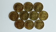 97年「回歸紀念幣-金牛」(伍毫)拾枚