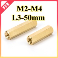 Hexagonal copper pillar double pass copper screw pillar chassis motherboard screw pillar copper pill