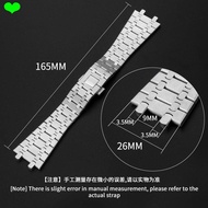Watch Strap Adapt to AP Aibi Watch Strap Royal Oak 15500 15703 41MM316 Stainless Steel Solid 26mm Ma