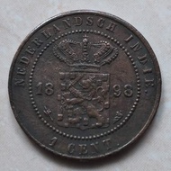 Koin Benggol 1 Cent Nederland Indie 1898 - C