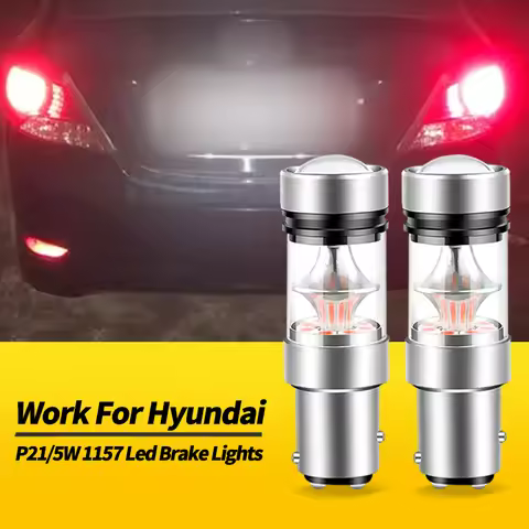 2PCS 1157 BAY15D P21/5W LED Brake Lights Canbus For Hyundai Entourage Veracruz Genesis Coupe Ioniq K