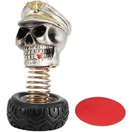 Qiilu Swing Skull Ornaments, Car Dashboard Ornament, Funny Swing Skull Car Decor Swing Ghost Head Ca