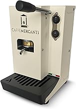 Caffe Mercanti ESE Pod Espresso Machine, 44mm, Single-Serve Coffee Maker, 15 Bar, White