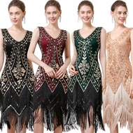 Yxl 1920s vintage flapper dresses for women fringed Great Gatsby dresses roaring 20s dress