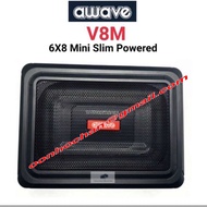 AWAVE V8M 6X8” MINI SLIM POWERED SUBWOOFER