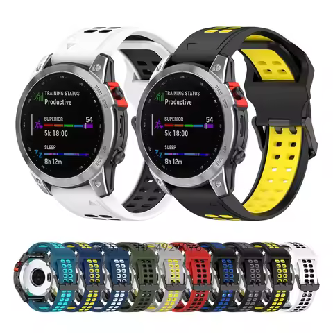 For Garmin Fenix 5 6 7 Silicone Strap Smart Watch Quick Release Band Straps For Garmin Fenix 5s 6s 7