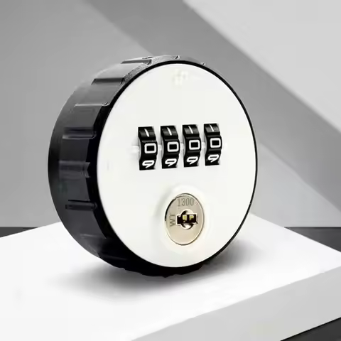 1 Set Zinc Alloy Mechanical Password Lock With Key, Digital Wheel Code Lock, Office File Cabinet Loc