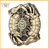 [Deveodo] ลูกเต๋า DND สปินเนอร์สปินเนอร์โลหะผสมกรงเล็บเงารูเล็ตลูกเต๋า RPG โลหะมังกรสำหรับดันเจี้ยนแ