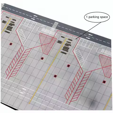 1pc 1:400 PVC Airport Passenger Aircraft Runway Model Toys Parking Apron Pad Aircraft Scene Display 