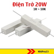 Quality ceramic resistor 20w 2.2R 3.3R 4.7R 5.6R 6.8R 10R 15R 22R 47R 100R 220R 330R 470R 100K