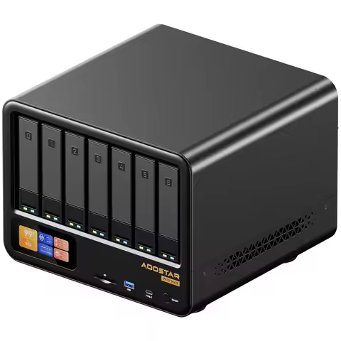 AOOSTAR WTR MAX Mini PC AMD Ryzen 7 PRO 8845HS Barebone Mini Desktop Computer 6HDD 5SSD NAS Home Ser
