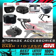 GIVI HONDA DASH 125FI CR/MF/MV/MRV/HRV / SIDE BOX/BAG HOLDER /ALUMINIUM TOP CASE, ULTIMO PLASTIC CAS
