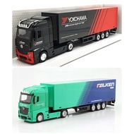 Bburago 1-43 Mercedes-Benz Actros Gigaspace Hauler Container Truck Trailer - Yokohama Falken Tires D