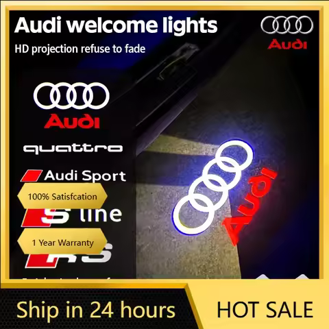 2025 Hot Car Door Welcome Lights Led Projector Lamps Decoration For Audi Sline A3 A1 A4 A6 B8 A5 B7 