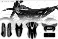 Decal Stiker Yamaha Wr 155 Hitam Silver Dekal Variasi Sticker Striping