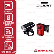 D-Light Bike Bicycle Light CG-211WR | Front and Rear Bike Light