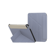 SwitchEasy魚骨牌 Origami iPad mini 6 8.3吋多角度支架折疊保護套(皮革內襯)/ 阿拉斯加藍