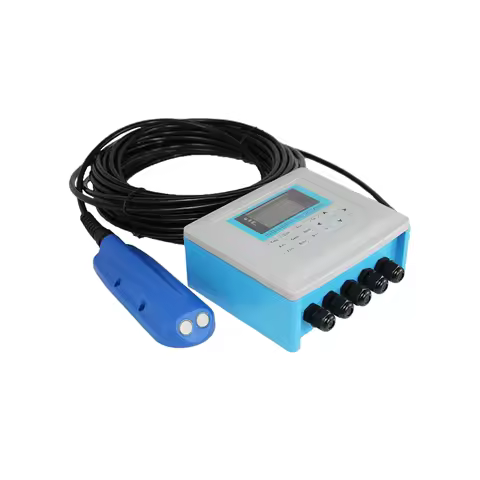 All in One Doppler Ultrasound Flowmeters Ultrasonic Doppler Flow Rate Channel Flow Sensor Temperatur