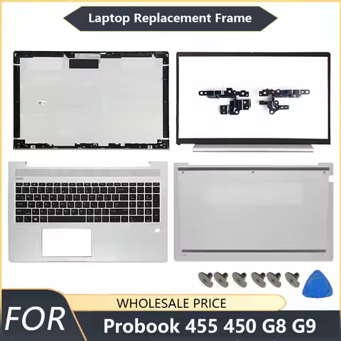 NEW For HP Probook 450 455R G8 G9 Zhan 66 15 G4 G5 Laptop LCD Back Cover Front Bezel Palmrest keyboa
