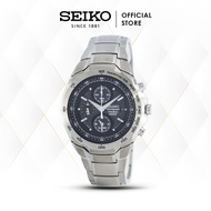 Jam Tangan Pria Seiko Chronograph Titanium SNAB91 Original