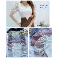 (Ready Stock)Posh Code Floral Women Basic Tee Tops