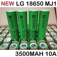 LG MJ1 3500mAh 10A 18650 Battery High Drain Capacity Rechargeable 3.7v Battery INR18650MJ1 Flashligh
