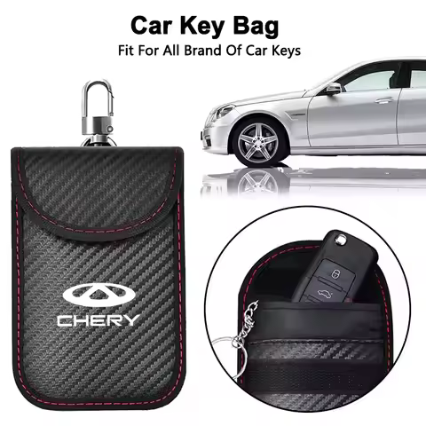 Car Key Case Signal Blocker Bag RFID Shielding Pocket For Chery Omoda C5 5 fx 7 Tiggo 8 PLUS 8 Pro 7